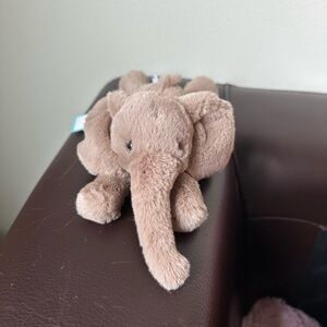 AUTHENTIC New Jellycat Tiny Smudge Elephant Grey Plush Stuffed Animal